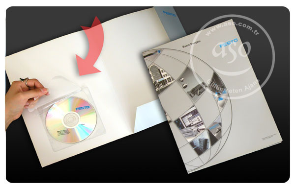 pochette CD plastique transparent dos adhesif